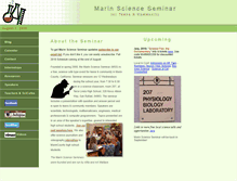 Tablet Screenshot of marinscienceseminar.com